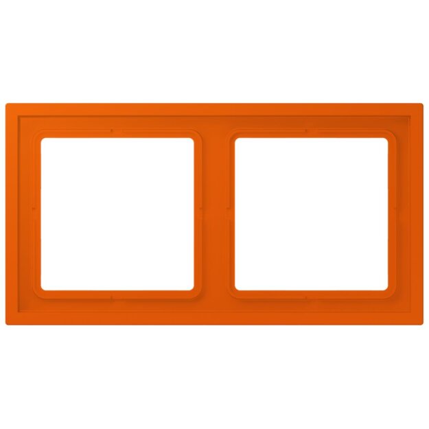 Jung LCZ982BF260 Rahmen 2-fach LC4320S (Thermoplast lackiert) Orange Vif Les Couleurs® Le Corbusier