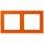 Jung LCZ982BF260 Rahmen 2-fach LC4320S (Thermoplast lackiert) Orange Vif Les Couleurs® Le Corbusier