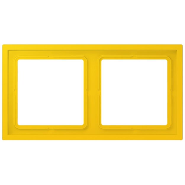 Jung LCZ982BF263 Rahmen 2-fach LC4320W (Thermoplast lackiert) Le Jaune Vif Les Couleurs® Le Corbusier