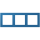 Jung LCZ983BF211 Rahmen 3-fach LC32030 (Thermoplast lackiert) Bleu Céruléen 31 Les Couleurs® Le Corbusier