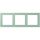 Jung LCZ983BF217 Rahmen 3-fach LC32041 (Thermoplast lackiert) Vert Anglais Clair Les Couleurs® Le Corbusier