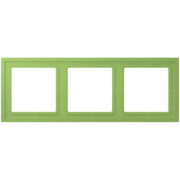 Jung LCZ983BF220 Rahmen 3-fach LC32051 (Thermoplast lackiert) Vert 31 Les Couleurs® Le Corbusier