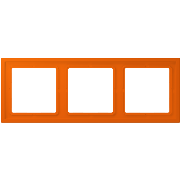 Jung LCZ983BF224 Rahmen 3-fach LC32080 (Thermoplast lackiert) Orange Les Couleurs® Le Corbusier