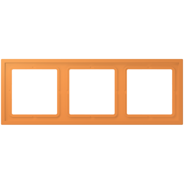 Jung LCZ983BF225 Rahmen 3-fach LC32081 (Thermoplast lackiert) Orange Clair Les Couleurs® Le Corbusier