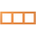Jung LCZ983BF225 Rahmen 3-fach LC32081 (Thermoplast lackiert) Orange Clair Les Couleurs® Le Corbusier