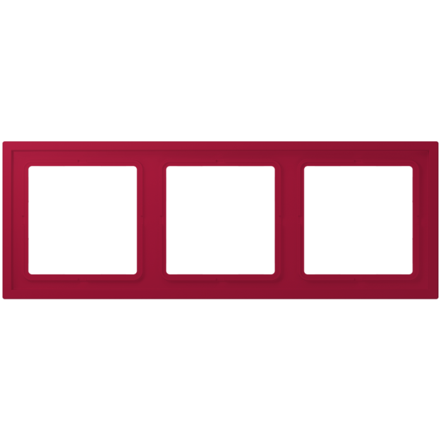 Jung LCZ983BF229 Rahmen 3-fach LC32100 (Thermoplast lackiert) Rouge Carmin Les Couleurs® Le Corbusier