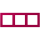 Jung LCZ983BF230 Rahmen 3-fach LC32101 (Thermoplast lackiert) Rouge Rubia Les Couleurs® Le Corbusier