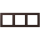 Jung LCZ983BF252 Rahmen 3-fach LC4320J (Thermoplast lackiert) Terre D’Ombre Brûlée 59 Les Couleurs® Le Corbusier