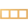 Jung LCZ983BF254 Rahmen 3-fach LC4320L (Thermoplast lackiert) Ocre Jaune Clair Les Couleurs® Le Corbusier