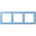 Jung LCZ983BF256 Rahmen 3-fach LC4320N (Thermoplast lackiert) Bleu Céruléen 59 Les Couleurs® Le Corbusier