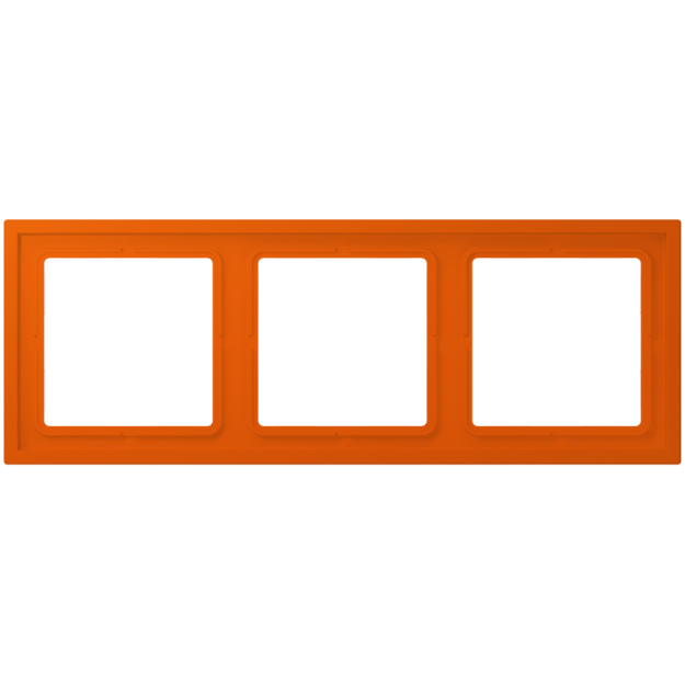Jung LCZ983BF260 Rahmen 3-fach LC4320S (Thermoplast lackiert) Orange Vif Les Couleurs® Le Corbusier