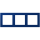 Jung LCZ983BF261 Rahmen 3-fach LC4320T (Thermoplast lackiert) Bleu Outremer Foncé Les Couleurs® Le Corbusier