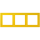 Jung LCZ983BF263 Rahmen 3-fach LC4320W (Thermoplast lackiert) Le Jaune Vif Les Couleurs® Le Corbusier