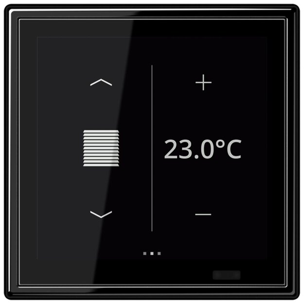 Jung LS459D1SSW KNX Raumcontroller LS TOUCH Secure Thermoplast Schwarz