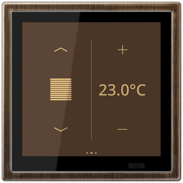 Jung ME459D1SAT KNX Raumcontroller LS TOUCH Secure Messing antik