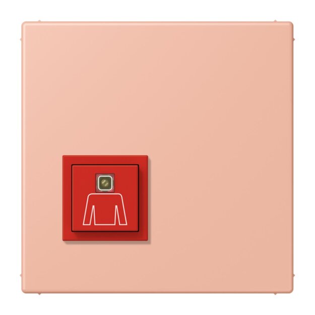 Jung NRSLC0834RT231 Ruftaster LC32102 (Thermoplast lackiert) Rose Clair Les Couleurs® Le Corbusier