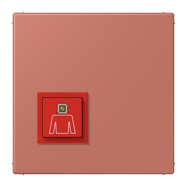 Jung NRSLC0834RT236 Ruftaster LC32121 (Thermoplast lackiert) Terre Sienne Brique Les Couleurs® Le Corbusier