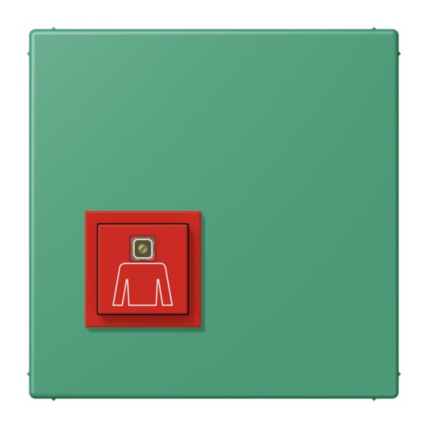 Jung NRSLC0834RT250 Ruftaster LC4320G (Thermoplast lackiert) Vert 59 Les Couleurs® Le Corbusier