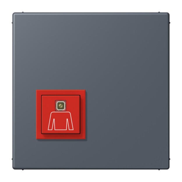 Jung NRSLC0834RT262 Ruftaster LC4320U (Thermoplast lackiert) Gris Fonce 59 Les Couleurs® Le Corbusier