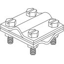 Kleinhuis 27/8 Kreuz-Verbinder 54x54x2mm mit Klemmplatte...