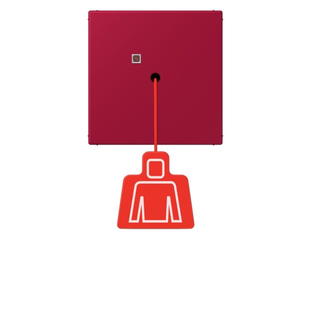 Jung NRSLC0834ZT229 Zugtaster LC32100 Rouge Carmin Les Couleurs® Le Corbusier