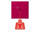 Jung NRSLC0834ZT230 Zugtaster LC32101 Rouge Rubia Les...