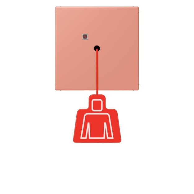 Jung NRSLC0834ZT233 Zugtaster LC32111 LOcre Rouge Moyen Les Couleurs® Le Corbusier