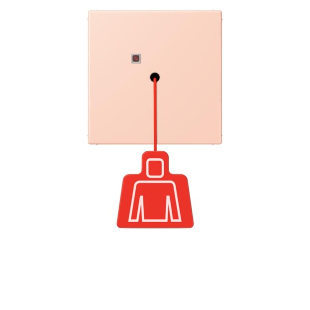 Jung NRSLC0834ZT234 Zugtaster LC32112 LOcre Rouge Clair Les Couleurs® Le Corbusier