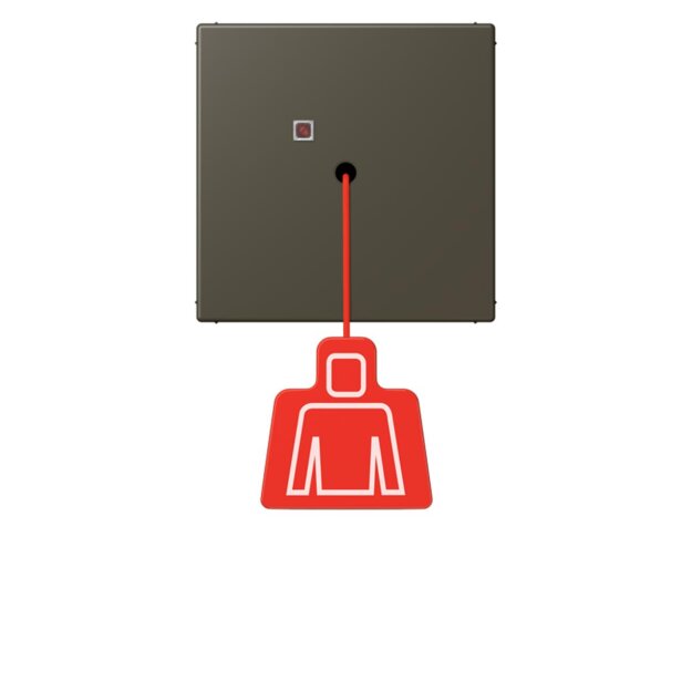 Jung NRSLC0834ZT241 Zugtaster LC32140 Ombre Naturelle 31 Les Couleurs® Le Corbusier