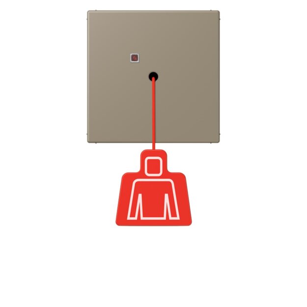 Jung NRSLC0834ZT242 Zugtaster LC32141 Ombre Naturelle Moyenne Les Couleurs® Le Corbusier