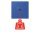 Jung NRSLC0834ZT253 Zugtaster LC4320K Bleu Outremer 59 Les Couleurs® Le Corbusier