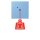 Jung NRSLC0834ZT256 Zugtaster LC4320N Bleu Céruléen 59 Les Couleurs® Le Corbusier