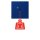 Jung NRSLC0834ZT261 Zugtaster LC4320T Bleu Outremer Foncé Les Couleurs® Le Corbusier
