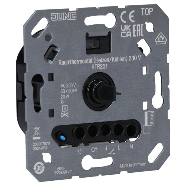 Jung RTR231 Raumthermostat (Heizen/Kühlen) 230 V