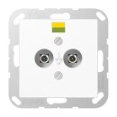 Jung SPA565-2WW Potentialausgleich-Steckdose Duroplast...
