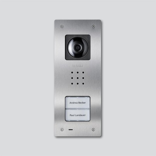 Siedle CVU 850-2-01 E Video-Türstation Compact Unterputz 210009488-01 Edelstahl gebürstet