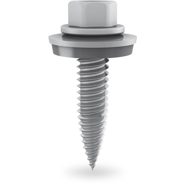 K2 Systems 1005193 Sechskantblechschraube M SC HH DB 6,0x38 SEAL SU=500 Dichtschei