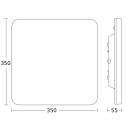 Steinel R30 Q basic SC 4000K Sensor-LED-Innenleuchte 55 x 350 x 350 mm WS