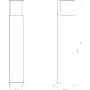 Steinel 055479 Sensoraußenleuchte GL80 LED iHF Anthrazit