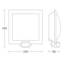 Steinel L 20 S anthrazit Sensor-Außenleuchte 85 x...