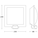 Steinel L 20 S anthrazit Sensor-Außenleuchte 85 x 230 x 250 mm