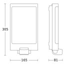 Steinel L 240 S SI 3000K Sensor-LED-Außenleuchte 81...