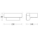 Steinel L 800 SC ANT 3000K Sensor-LED-Außenleuchte 145 x 230 x 88 mm