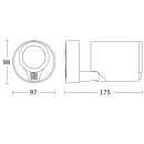 Steinel Spot ONE SC 3000K Sensor-LED-Strahler 175 x 97 x...