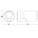 Steinel Spot ONE ANT 3000K LED-Strahler ohne Sensor 175 x...