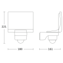 Steinel XLED PRO 240 S WS Sensor-LED-Strahler 3000 K