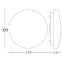 Steinel RS PRO P2-R FL EM NW Sensor-LED-Innenleuchte P2-R...