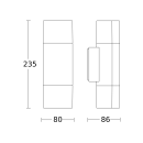 Steinel L 910 ANT 3000K Außenleuchte ohne Sensor 85 x 80 x 235 mm