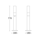 Steinel GL 65 3000K LED-Außenleuchte ohne Sensor anthrazit