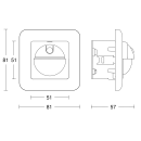 Steinel IR 2180 UP ECO UP Bewegungsmelder COM1 (on/off) WS